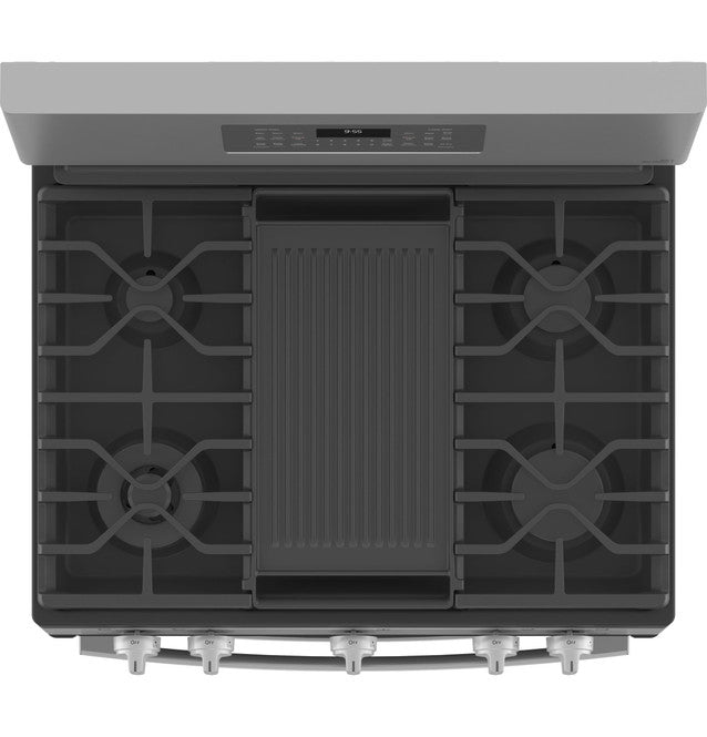 GE Profile PGB965YPFS 30" Free-Standing Gas Double Oven Convection Fingerprint Resistant Range with No Preheat Air Fry