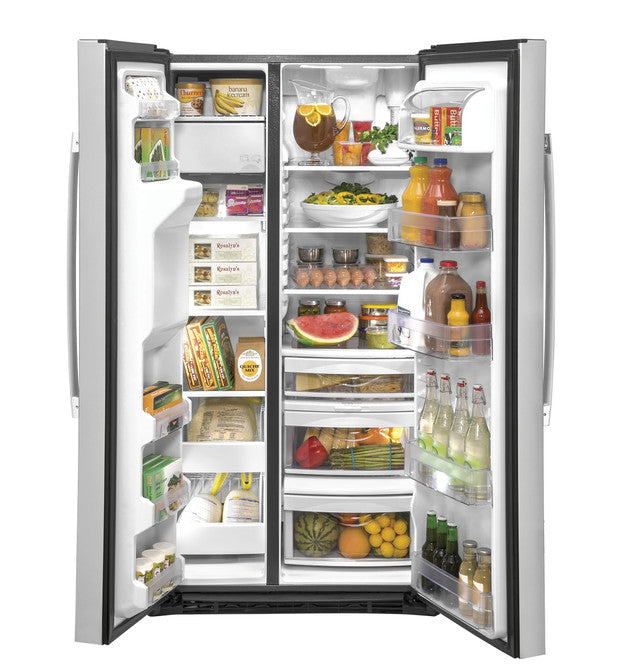 GE GZS22IYNFS 21.8 Cu. Ft. Counter-Depth Fingerprint Resistant Side-By-Side Refrigerator