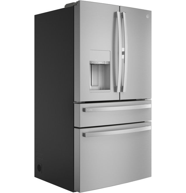 GE Profile PVD28BYNFS ENERGY STAR 27.9 Cu. Ft. Smart Fingerprint Resistant 4-Door French-Door Refrigerator with Door In Door