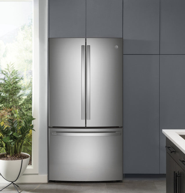 GE Profile HZ537904 ENERGY STAR 23.1 Cu. Ft. Counter-Depth Fingerprint Resistant French-Door Refrigerator