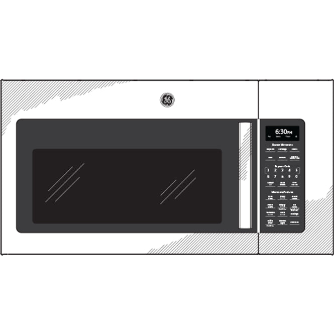 GE JVM7195SKSS 1.9 Cu. Ft. Over-the-Range Sensor Microwave Oven