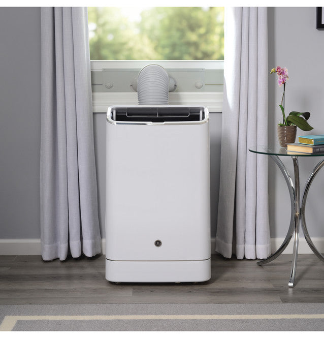 GE APCA14YBMW 14,000 BTU Portable Air Conditioner for Medium Rooms up to 550 sq ft. (9,850 BTU SACC)