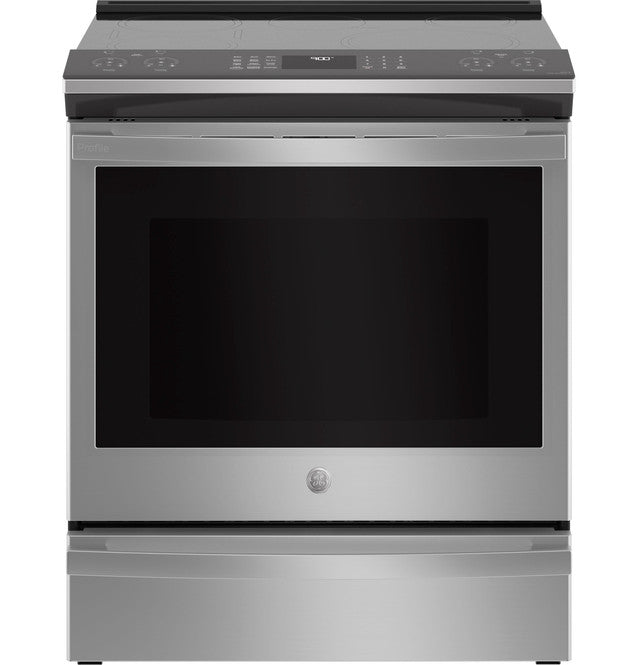 GE Profile PHS930YPFS 30" Smart Slide-In Fingerprint Resistant Front-Control Induction and Convection Range with No Preheat Air Fry