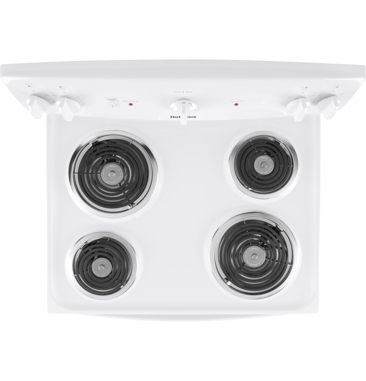 Hotpoint 30-in 4 Burners 5-cu ft Freestanding Electric Range (White)