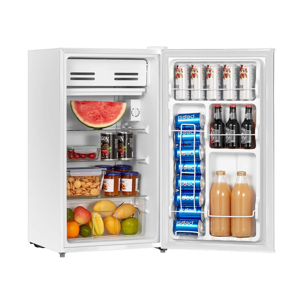 Midea MRM33S9ASL Compact Refrigerator, 3.3 cu ft, Black