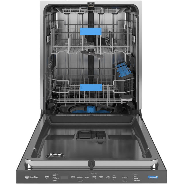 GE Profile PDT715SYVFS ENERGY STAR Fingerprint Resistant Top Control Stainless Interior Dishwasher with Microban Antimicrobial Technology with Sanitize Cycle