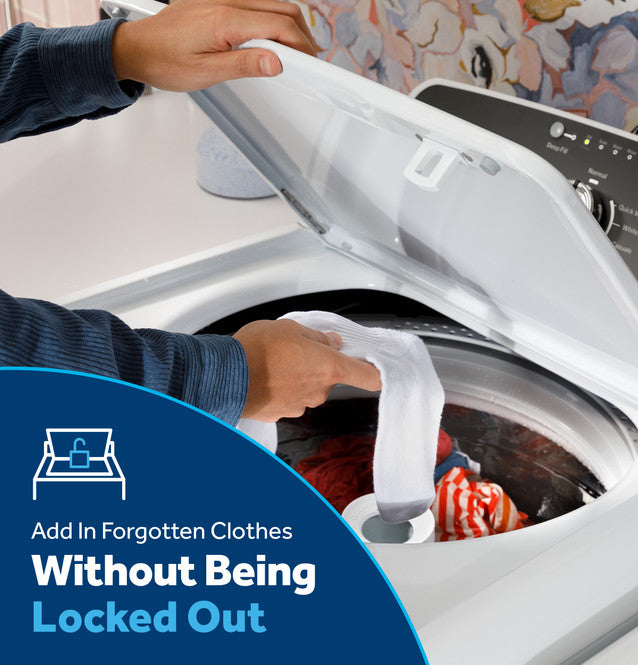 GE GTW485ASWWB 4.5 cu. ft. Capacity Washer with Stainless Steel Basket, Cold Plus and Wash Boost