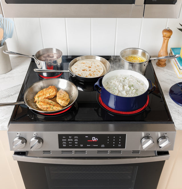 GE GRS500PVSS 30" Slide-In Electric Range with Crisp Mode