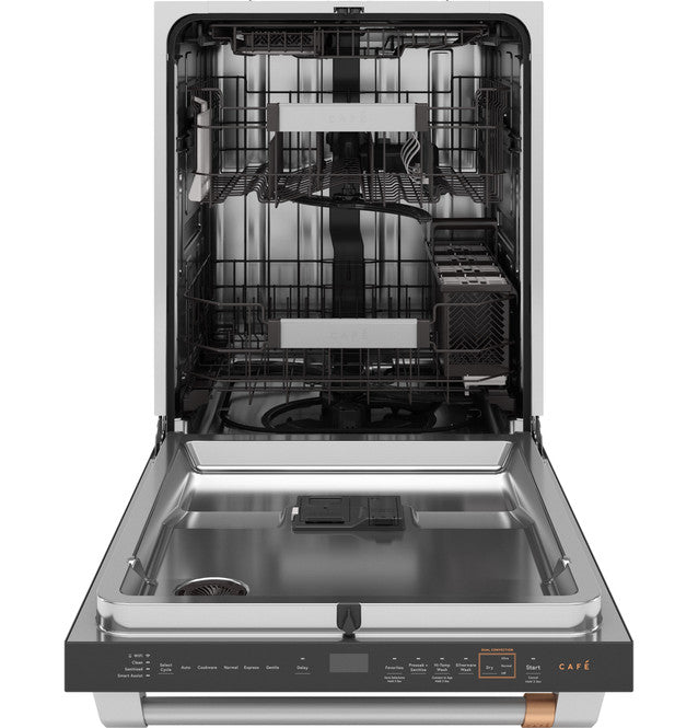 Cafe CDT858P2VS1 CustomFit ENERGY STAR Stainless Interior Smart Dishwasher with Ultra Wash Top Rack and Dual Convection Ultra Dry, 44 dBA