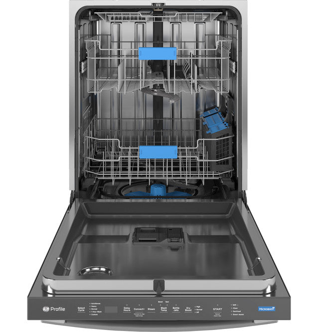GE Profile PDT705SYWFS ENERGY STAR Fingerprint Resistant Top Control Stainless Interior Dishwasher with Microban Antimicrobial Technology with Sanitize Cycle