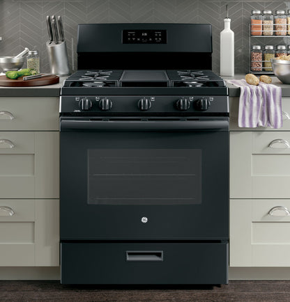 GE JGBS66DEKBB 30" Free-Standing Gas Range