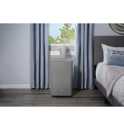 GE APSD08JASG 8,500 BTU Heat/Cool Portable Air Conditioner with Dehumidifier and Remote, Grey