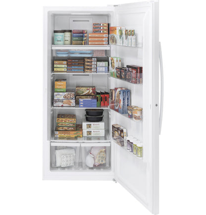 GE FUF21DLRWW ENERGY STAR 21.3 Cu. Ft. Frost-Free Garage Ready Upright Freezer
