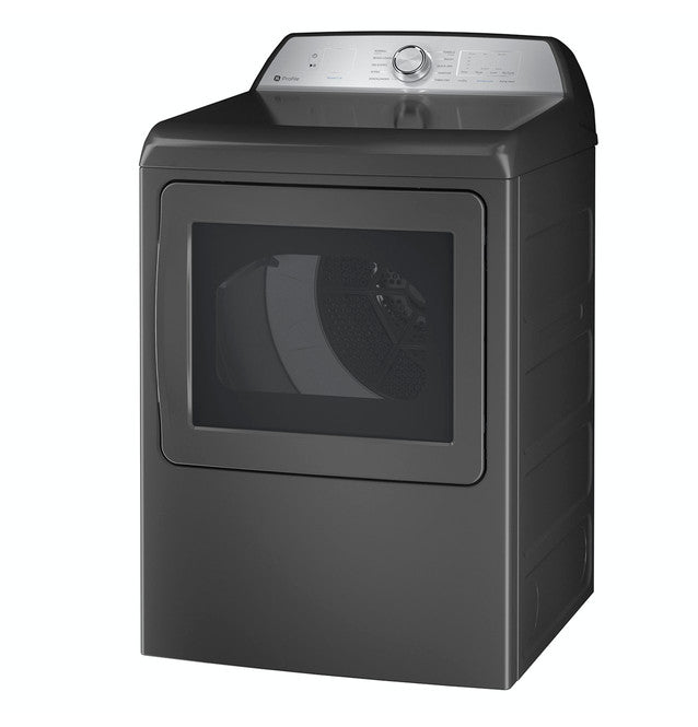 GE Profile PTD60GBPRDG ENERGY STAR 7.4 cu. ft. Capacity aluminized alloy drum Gas Dryer with Sanitize Cycle and Sensor Dry