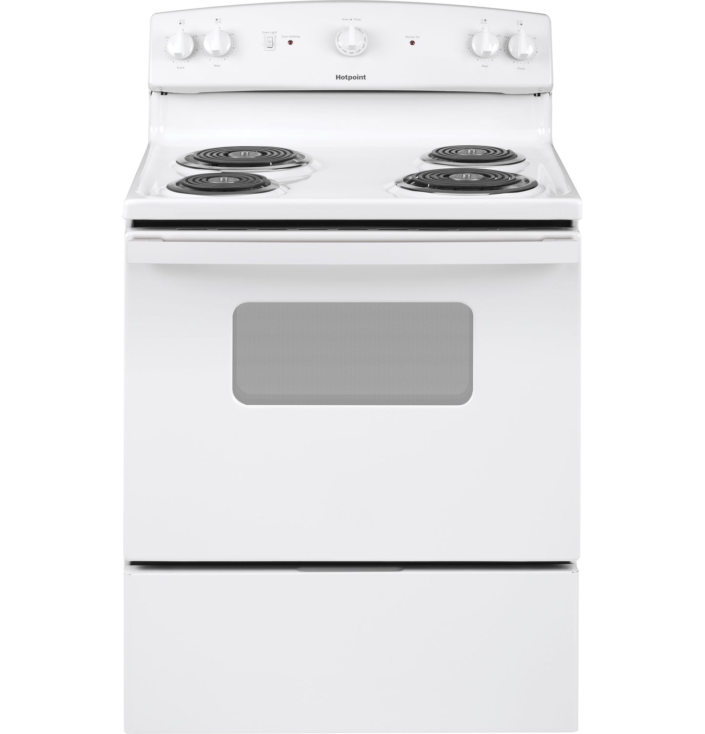 Hotpoint 30-in 4 Burners 5-cu ft Freestanding Electric Range (White)