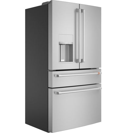 Cafe CXE22DP2PS1 ENERGY STAR 22.3 Cu. Ft. Smart Counter-Depth 4-Door French-Door Refrigerator