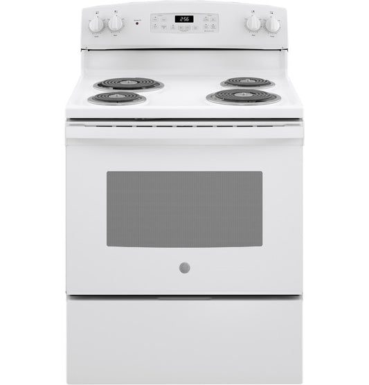 GE JB256DMWW ENERGY STAR 30" Free-Standing Self-Clean Electric Range