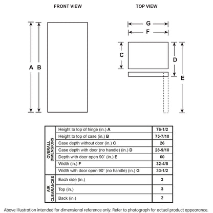 GE FUF21QRRWW 21.3 Cu. Ft. Frost-Free Garage Ready Upright Freezer