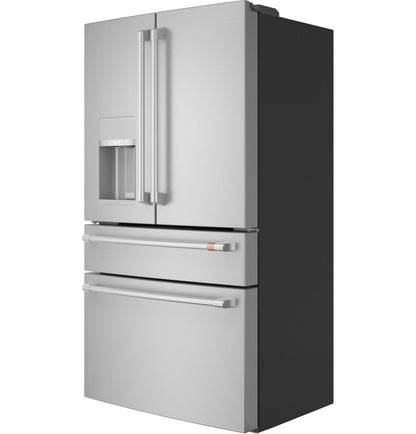 Cafe CXE22DP2PS1 ENERGY STAR 22.3 Cu. Ft. Smart Counter-Depth 4-Door French-Door Refrigerator