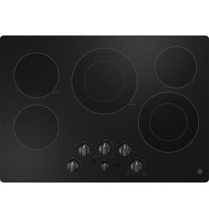 GE JEP5030DTBB 30" Built-In knob Control Electric Cooktop