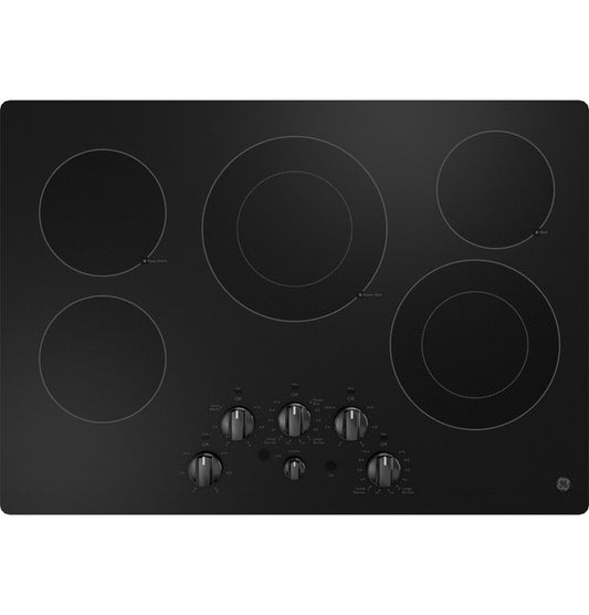 GE JEP5030DTBB 30" Built-In knob Control Electric Cooktop