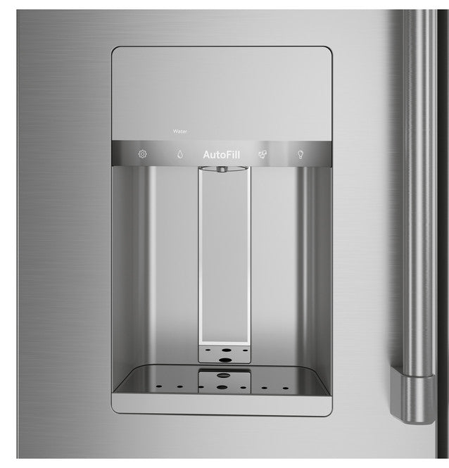 Cafe CXE22DP2PS1 ENERGY STAR 22.3 Cu. Ft. Smart Counter-Depth 4-Door French-Door Refrigerator