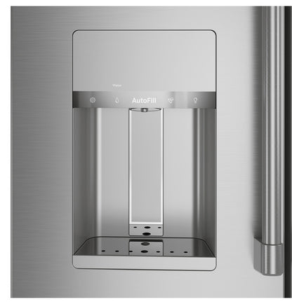 Cafe CXE22DP2PS1 ENERGY STAR 22.3 Cu. Ft. Smart Counter-Depth 4-Door French-Door Refrigerator