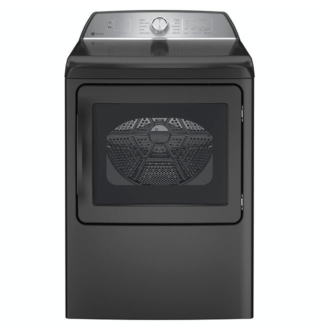 GE Profile PTD60GBPRDG ENERGY STAR 7.4 cu. ft. Capacity aluminized alloy drum Gas Dryer with Sanitize Cycle and Sensor Dry