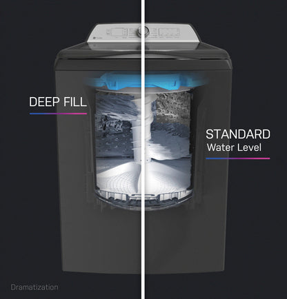 GE Profile PTW600BPRDG  ENERGY STAR 5.0 cu. ft. Capacity Washer with Smarter Wash Technology and FlexDispense