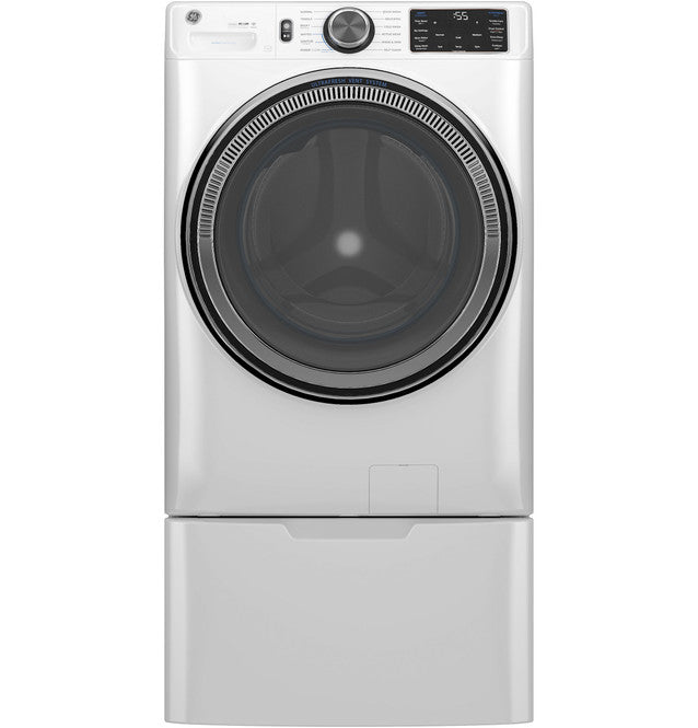 GE GFW655SSVWW ENERGY STAR 5.0 cu. ft. Capacity Smart Front Load Steam Washer with SmartDispense UltraFresh Vent System with OdorBlock and Sanitize + Allergen