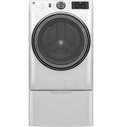 GE GFW655SSVWW ENERGY STAR 5.0 cu. ft. Capacity Smart Front Load Steam Washer with SmartDispense UltraFresh Vent System with OdorBlock and Sanitize + Allergen