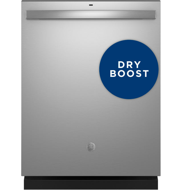 GE GDT550PYRFS ENERGY STAR Top Control with Plastic Interior Dishwasher with Sanitize Cycle & Dry Boost