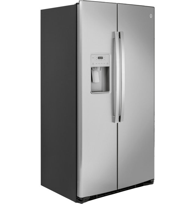 GE GZS22IYNFS 21.8 Cu. Ft. Counter-Depth Fingerprint Resistant Side-By-Side Refrigerator