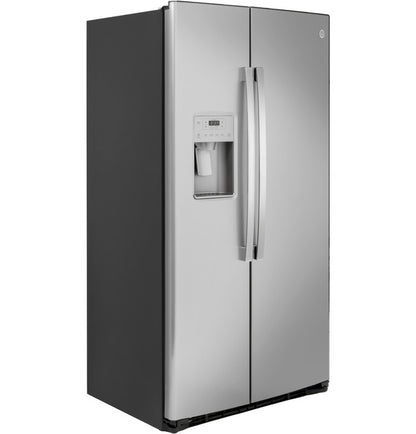 GE GZS22IYNFS 21.8 Cu. Ft. Counter-Depth Fingerprint Resistant Side-By-Side Refrigerator