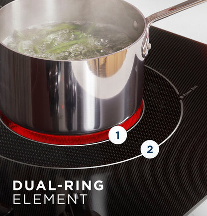 GE JEP5030DTBB 30" Built-In knob Control Electric Cooktop