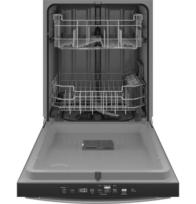 GE GDT550PYRFS ENERGY STAR Top Control with Plastic Interior Dishwasher with Sanitize Cycle & Dry Boost