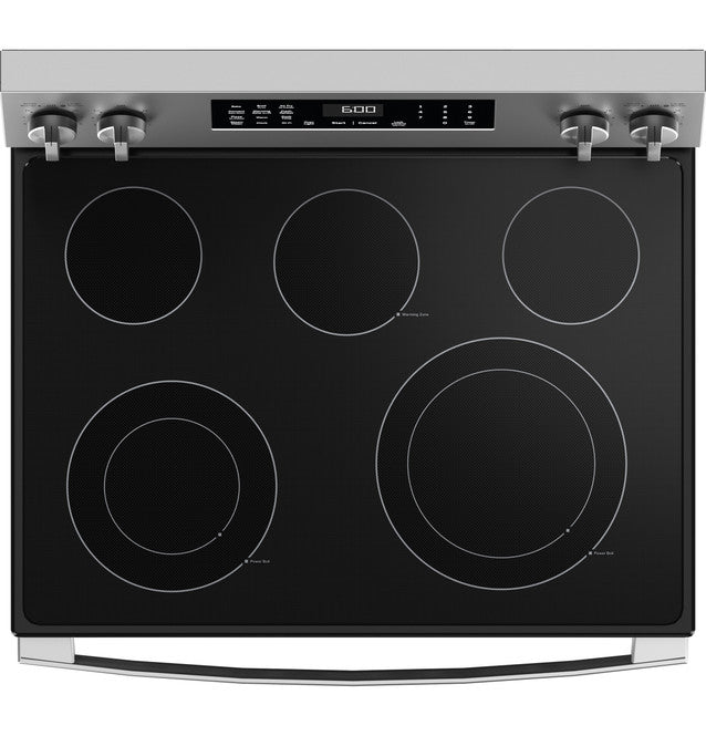 GE GRF600AVSS 30" Free-Standing Electric Convection Range with No Preheat Air Fry and EasyWashâ„¢ Oven Tray