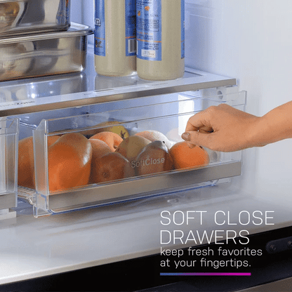 GE Profile PAD28BYTFS  ENERGY STAR 28.4 Cu. Ft. Quad-Door Refrigerator with Dual-Dispense AutoFill Pitcher and Door in Door