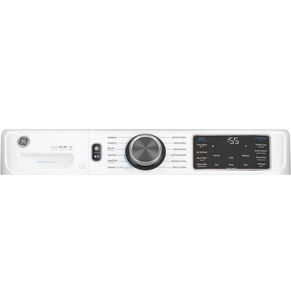 GE GFW655SSVWW ENERGY STAR 5.0 cu. ft. Capacity Smart Front Load Steam Washer with SmartDispense UltraFresh Vent System with OdorBlock and Sanitize + Allergen
